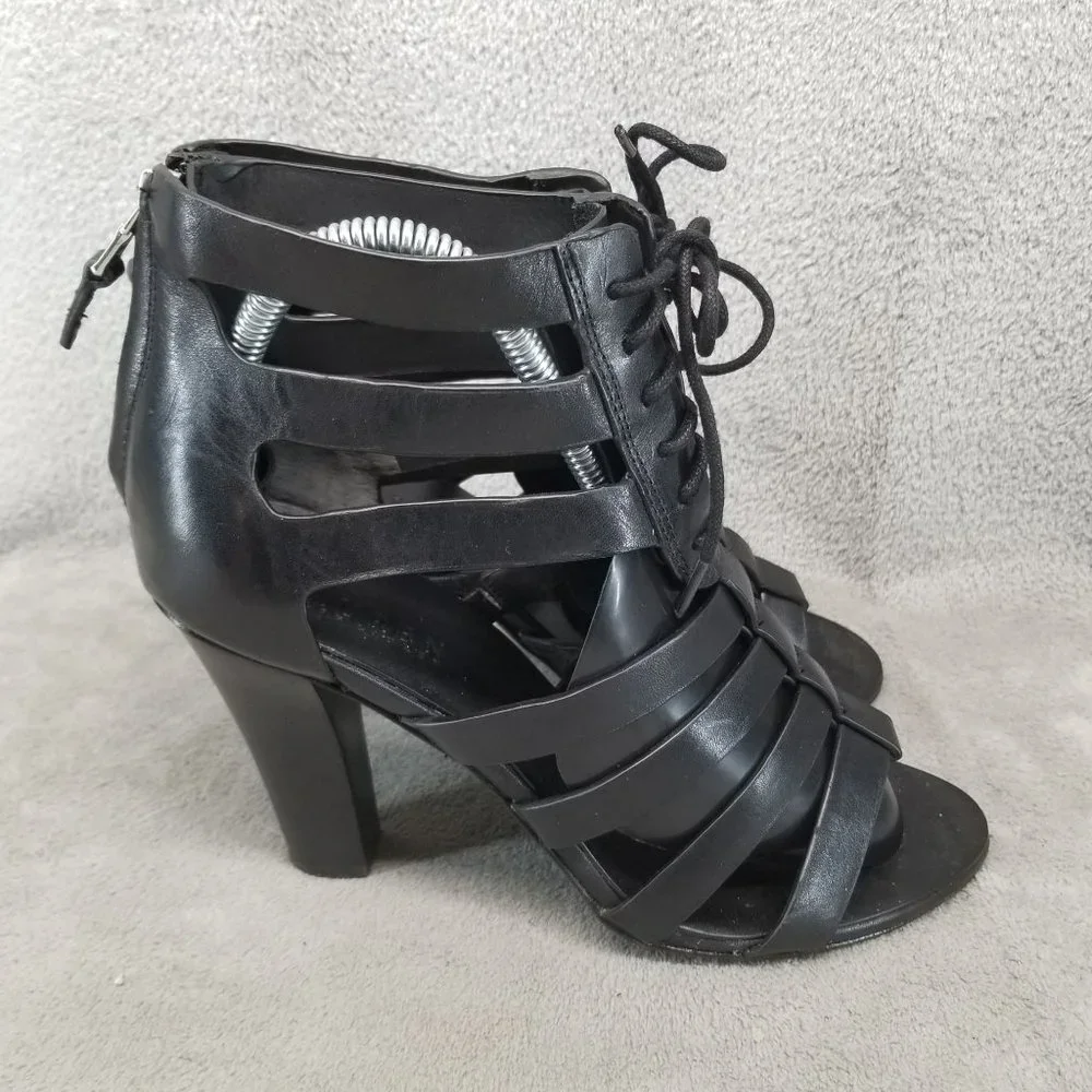 Lauren Ralph Lauren Shoes Womens Size 9B Larisa Black Heel Gladiator Sandals